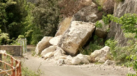 Rock fall Video stock 24581821