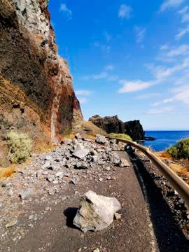 Rock fall Stock Photos
