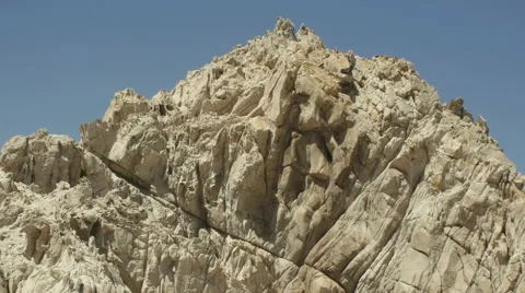 Rock formation on beach Stock Footage 45510662