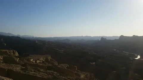 Rock Formation in Buzi Pass, Hingol National Park, Baluchistan, Pakistan Vídeo Stock 159843564