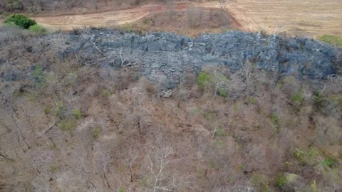 Rock formation with a lunar-like appearance. Video stock 317454054