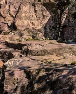 Rock formation on the mountain Stock Photos