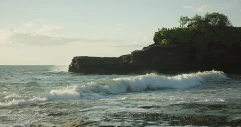 Rock formation overlooking the ocean, Bali, Indonesia Stockbeeldmateriaal 250526193