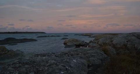 Rock formation by the sea. Stock Footage 106119458