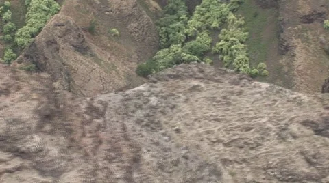 Rock Formations Aerial Vídeo Stock 5295352