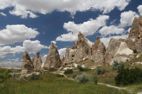 Rock Formations in  Cappadocia Stock Photos