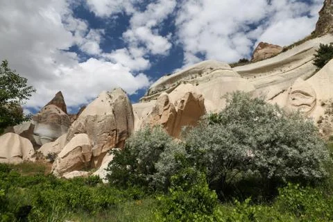 Rock Formations in  Cappadocia Stock Photos