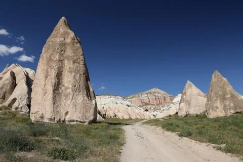 Rock Formations in  Cappadocia Stock Photos