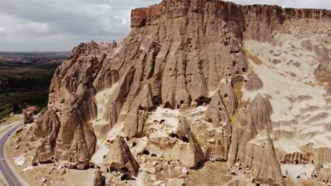 Rock Formations in Cappadocia, Turkey Stock Footage 194432801