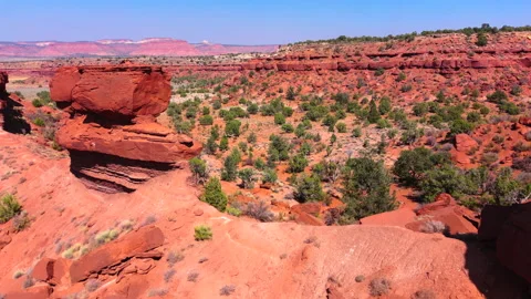 ROCK FORMATIONS IN THE DESERT Stock Footage 157693046