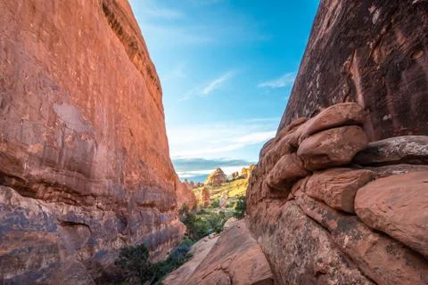 Rock formations in the desert. Foto stock