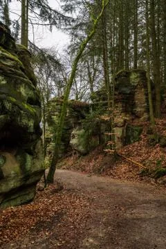 Rock formations in Devil's Canyon, Stock Photos