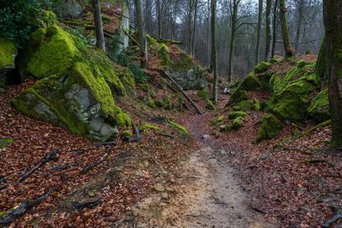 Rock formations in Devil's Canyon, Stock Photos
