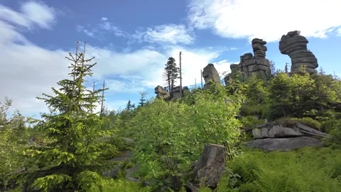 Rock Formations on Dreisessel Mountain Stock Footage 337395305