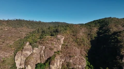 Rock Formations Of Las Penas Ecological Park In Mexico Vídeo Stock 337544905