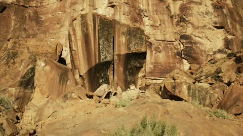 Rock formations Moab Stock Footage