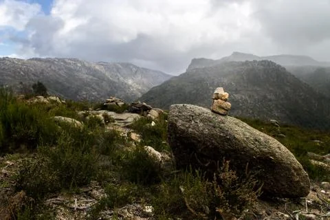 Rock Formations in the Mountains Stock Photos