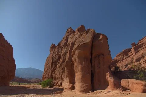 The rock formations of the Quebrada De Las Conchas, Argentina Foto stock