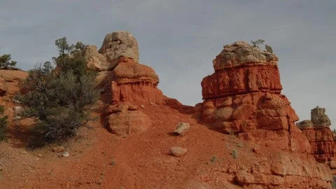 The rock formations of Red Canyon Vidéo 268054337