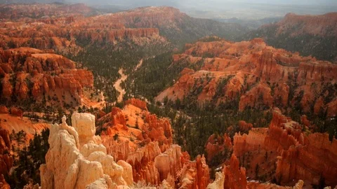 Rock formations in a remote landscape. Video stock 88342497
