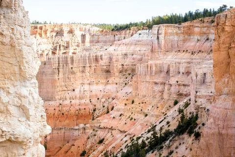 Rock formations seen from Inspiration Point in Bryce Canyon National Park, Ut Stock Photos