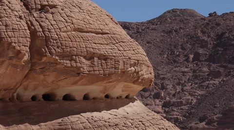 Rock formations in the Sinai desert Stock Footage 39076444