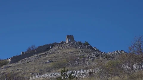 Rock Fortress from Afar Video stock 84331708