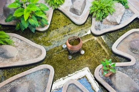 Rock garden Stock Photos