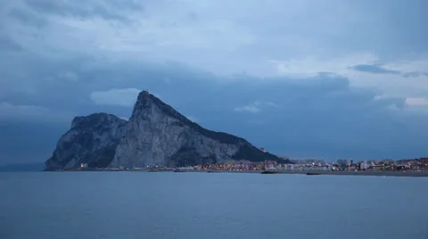 The Rock of Gibraltar Stock Footage 22978670