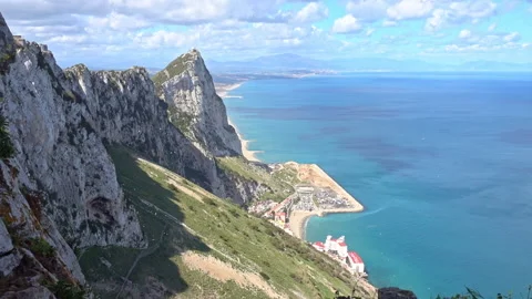 The Rock of Gibraltar Stock Footage 336615468