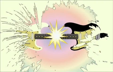 Rock gig background Stock Illustration