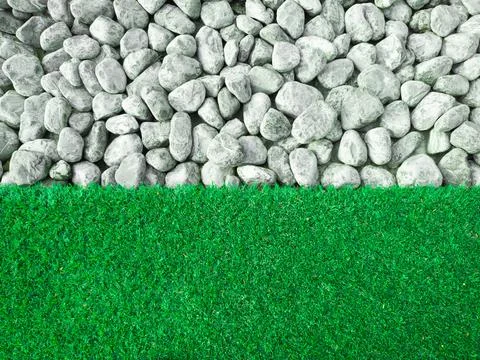 Rock on green pattern background for your design background Stock Photos