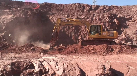 Rock grinder Stock Footage 7749574
