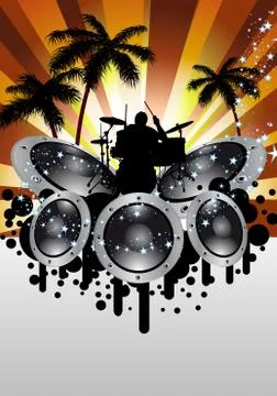 Rock group Stock Illustration