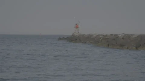 Rock Groyne Stock Footage 168110307