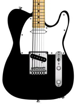 Rock guitar Stock Illustration