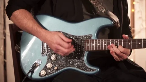 Rock guitar solo Stock Footage 84098747
