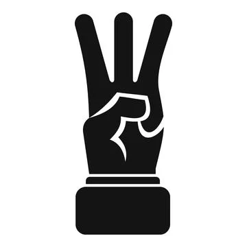 Rock hand icon simple vector. Pose sign Stock Illustration