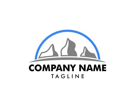 Rock hill logo vector illustration Stock Illustration