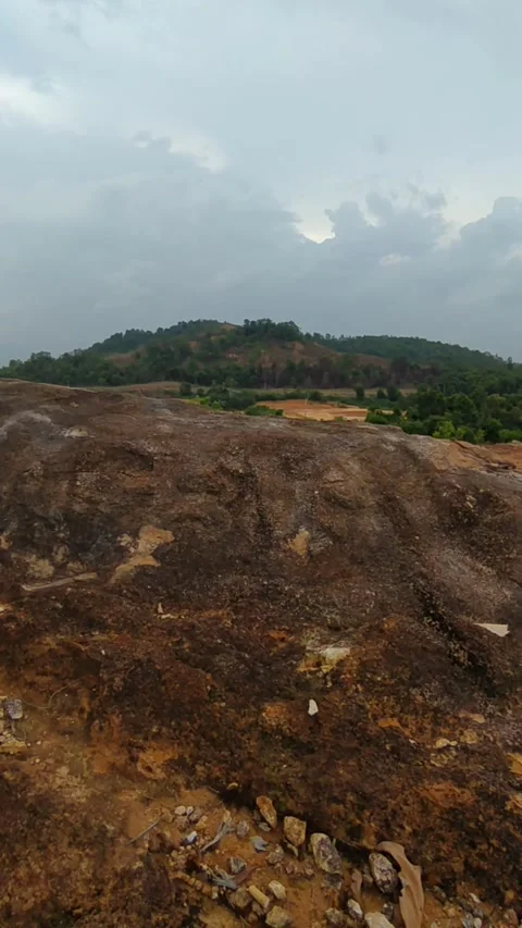 Rock hill mountain view Stock Footage 336045482