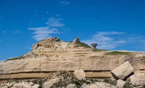 Rock on hill Stock Photos