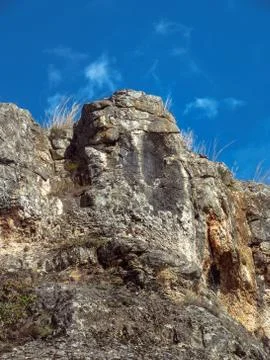 Rock with a human face Stock Photos
