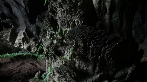 Rock inside cave slider shoot 库存影片 43213790