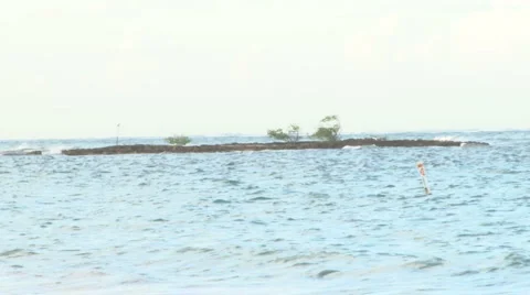 Rock Island at the Beach Video stock 1331423