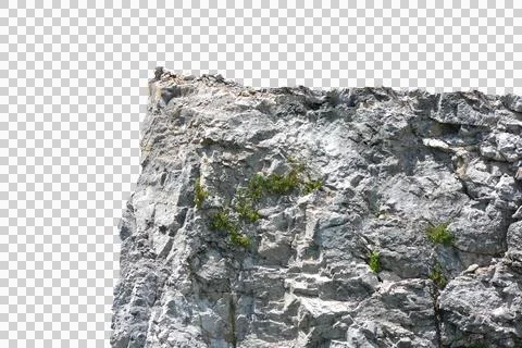 Rock isolated transparency background.. Stock Photos
