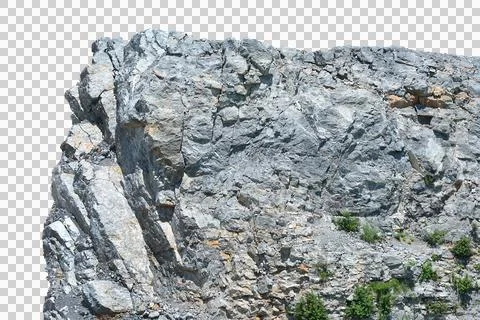 Rock isolated transparency background.. Stock Photos