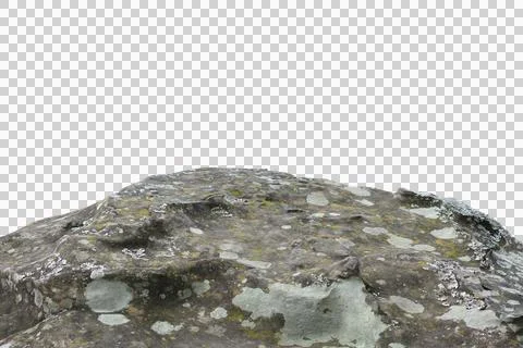 Rock isolated transparency background.. Stock Photos
