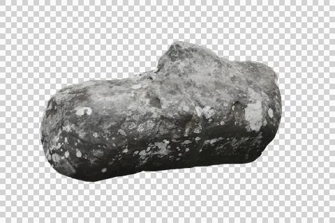 Rock isolated transparency background.. Stock Photos