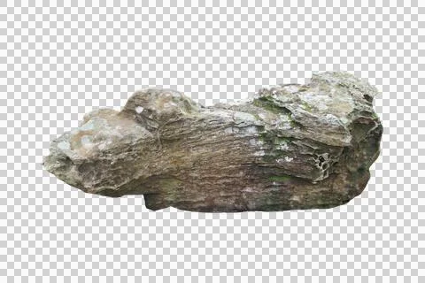 Rock isolated transparency background.. Stock Photos