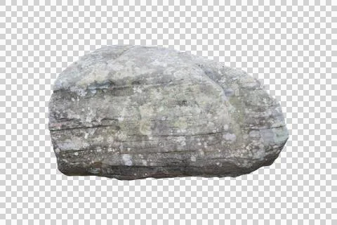 Rock isolated transparency background.. Stock Photos